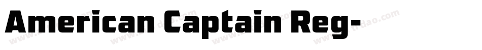 American Captain Reg字体转换